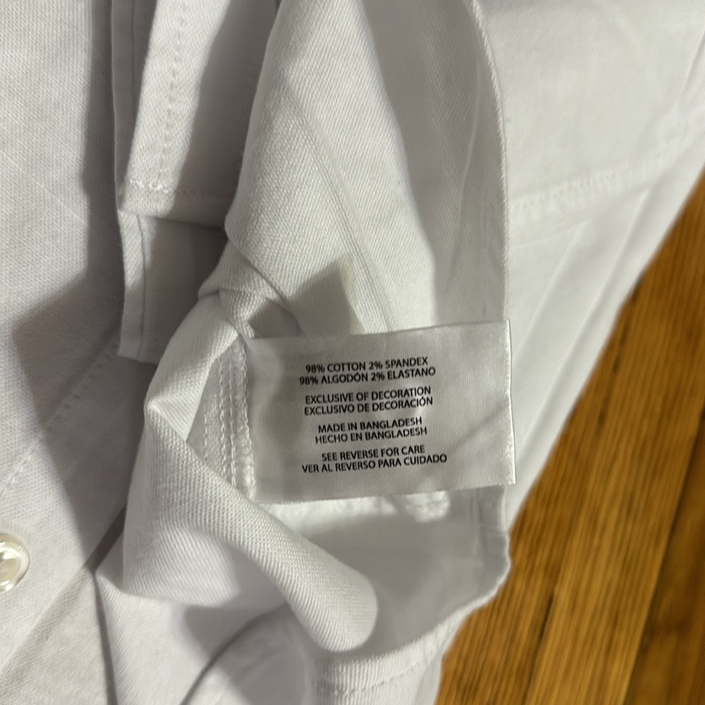 Mens GAP white long sleeve button up shirt XL NWT! - Picture 12 of 13